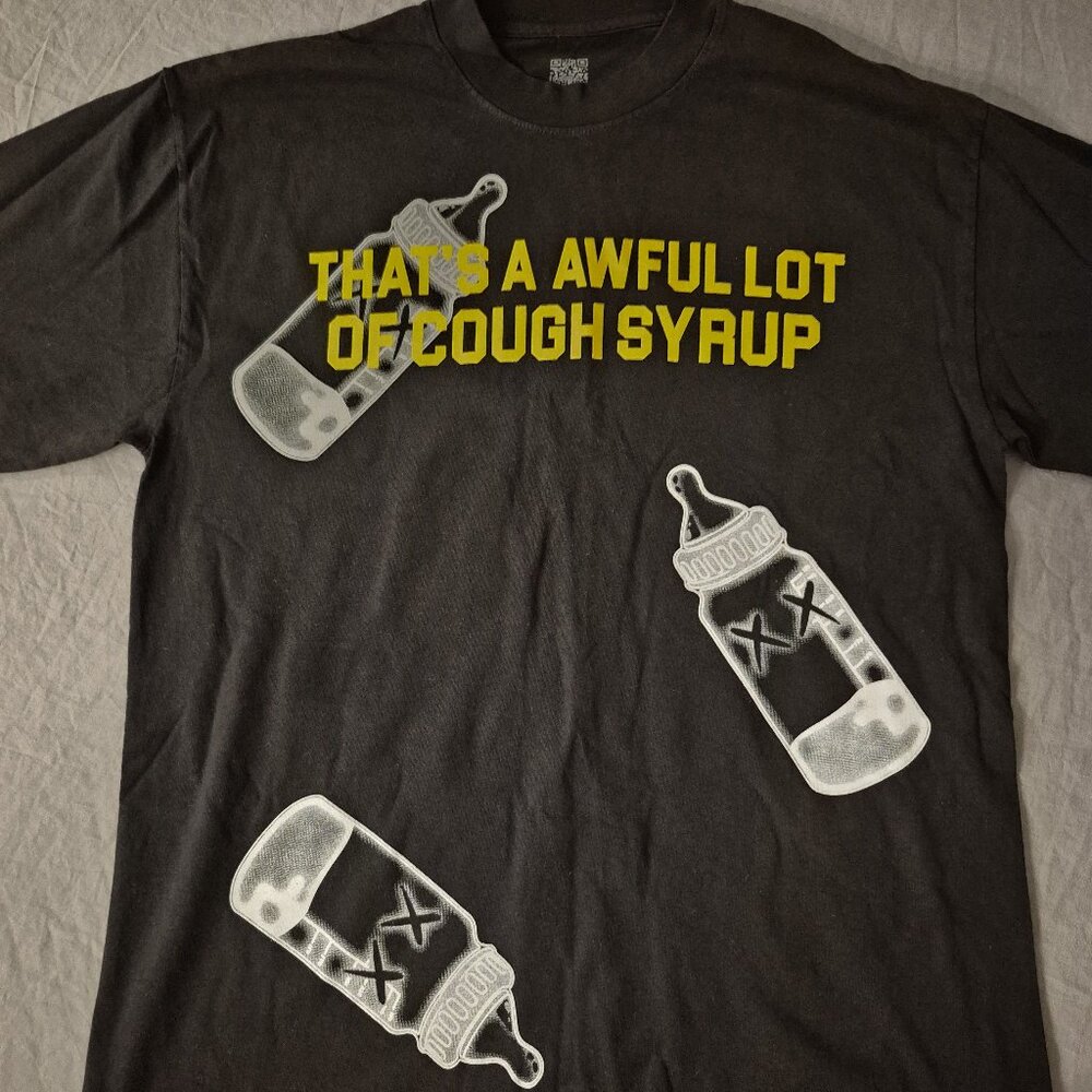 Awful Lot of Cough Syrup Baby Bottle Tee Multiple Sizes L, XL